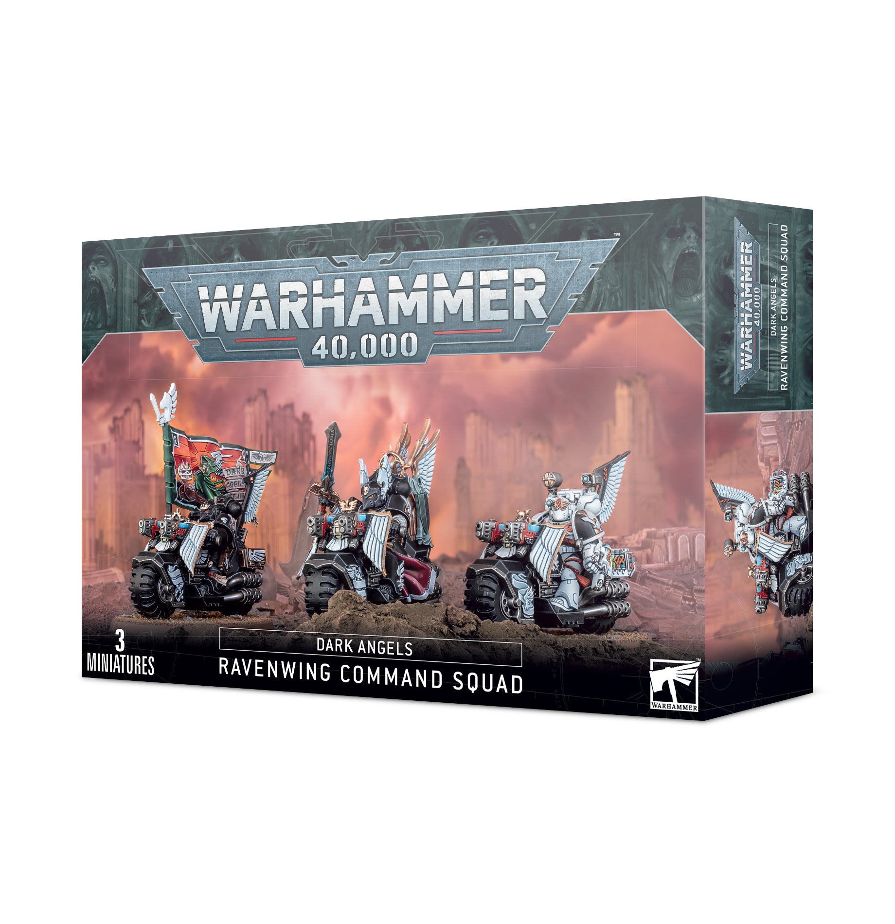 WARHAMMER 40K: DARK ANGELS - RAVENWING COMMAND SQUAD | Boutique FDB