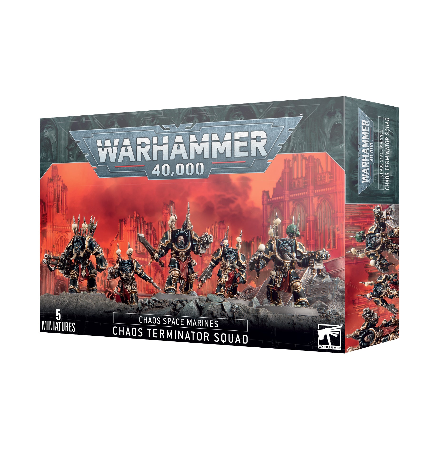 WARHAMMER 40K: CHAOS SPACE MARINES - CHAOS TERMINATOR SQUAD | Boutique FDB