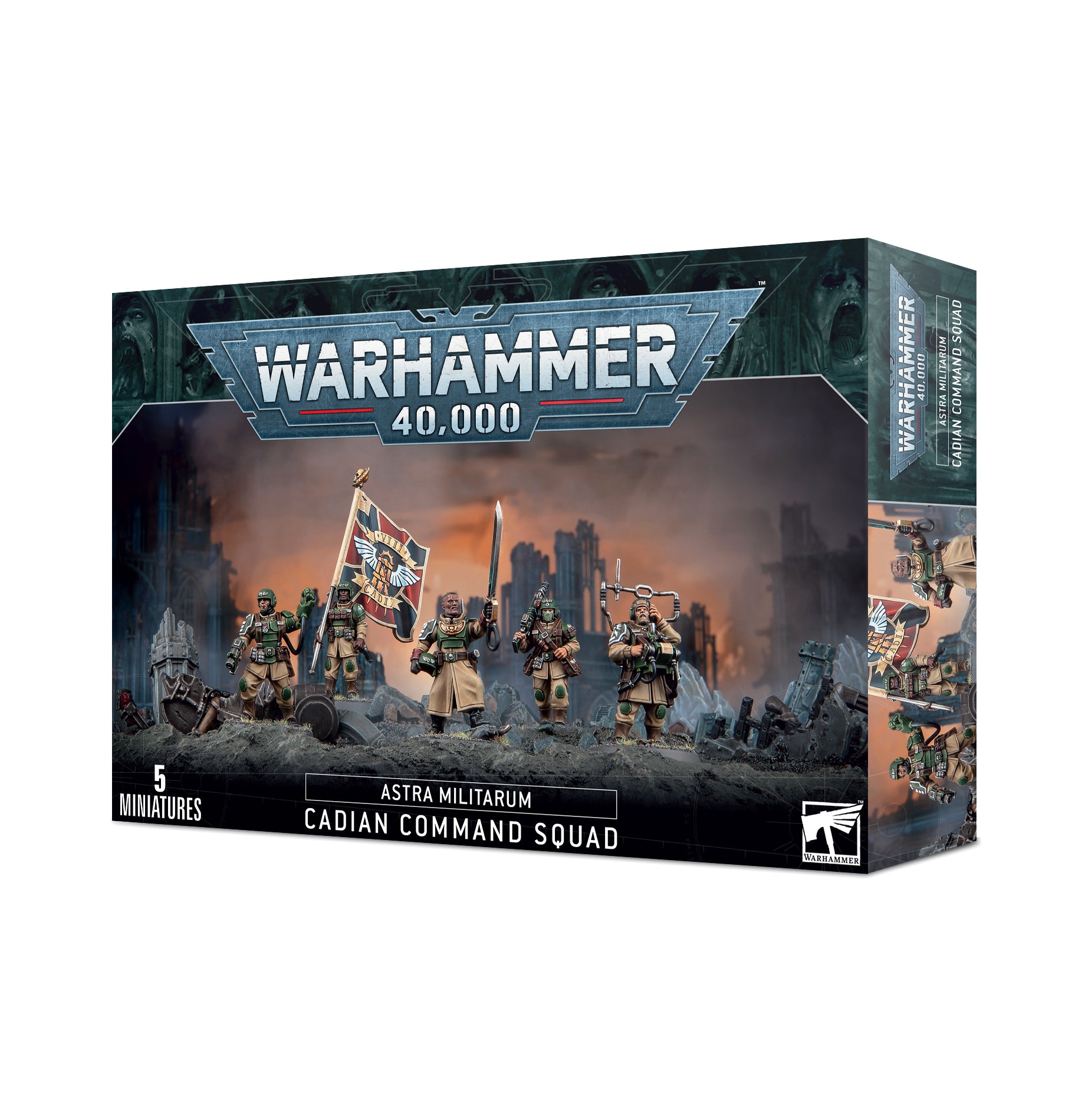 Warhammer 40K : Astra Militarum - Cadian Command Squad | Boutique FDB