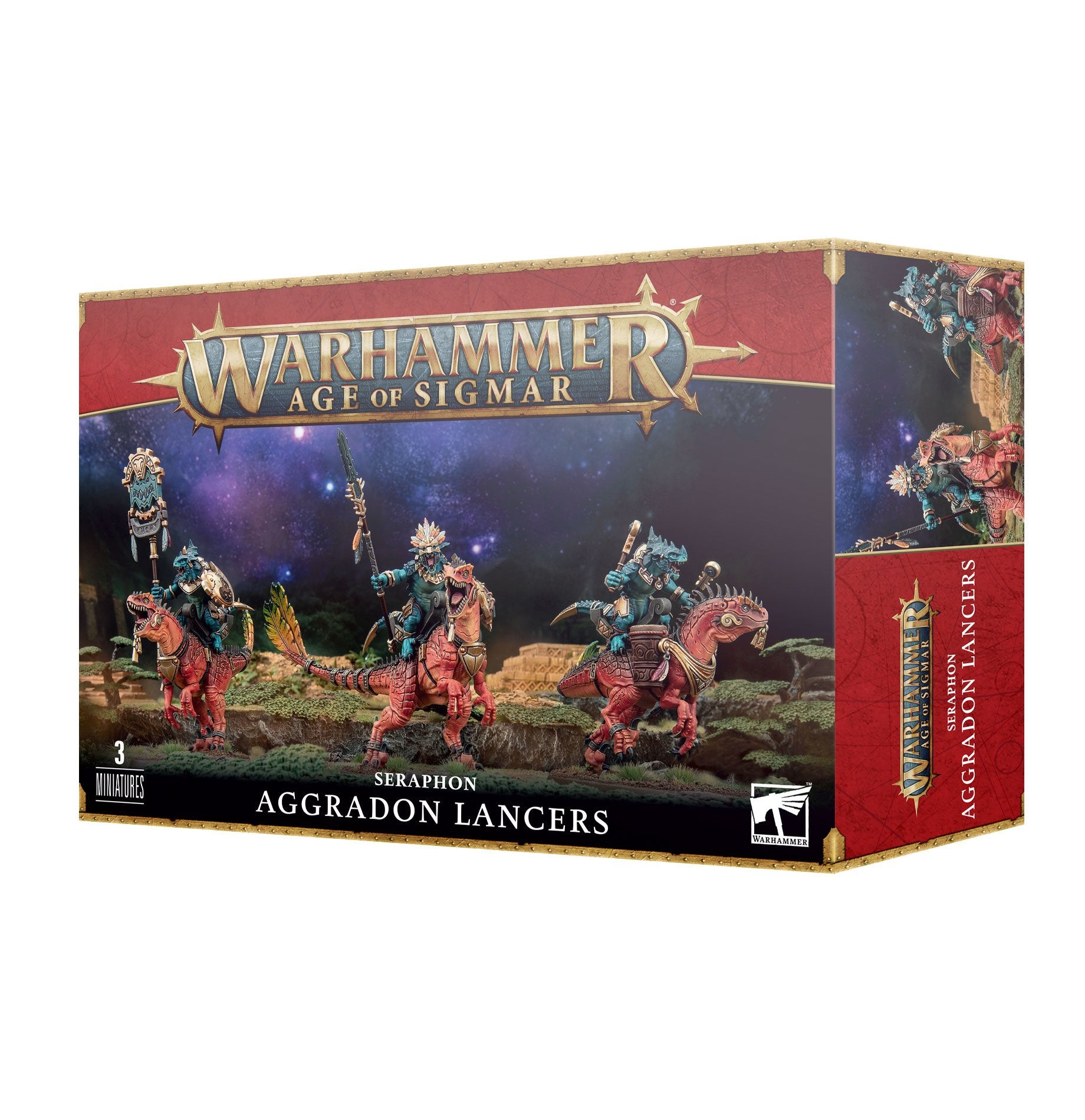 Age of Sigmar : Seraphon - Aggradon Lancers | Boutique FDB