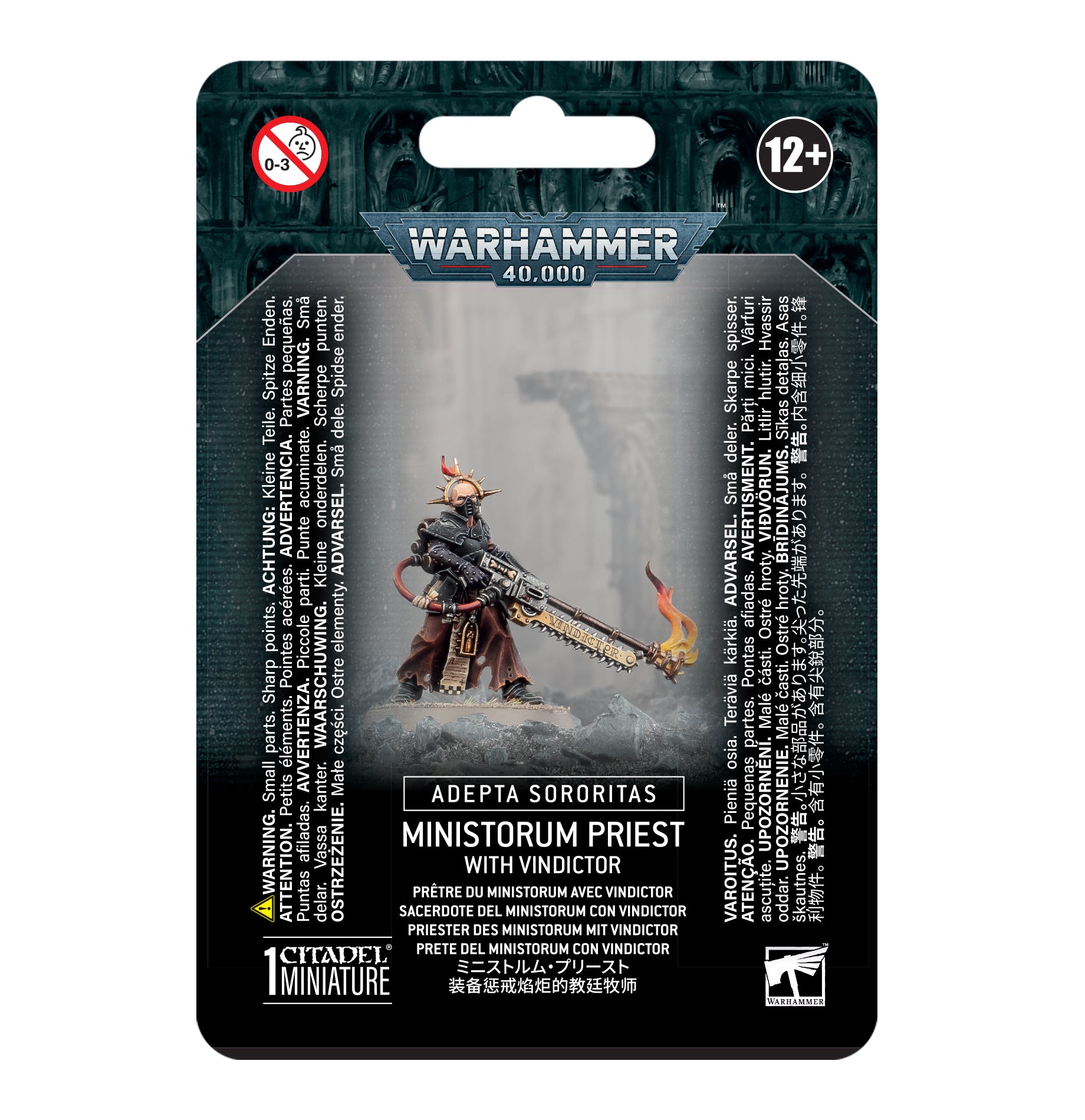 WARHAMMER 40K - ADEPTA SORORITAS - Ministorum Priest With Vindicator | Boutique FDB