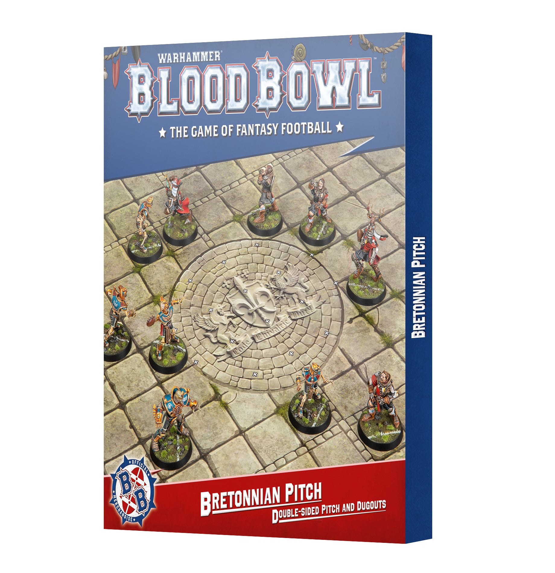 Blood Bowl : Bretonnian Pitch: Double-sided Pitch and Dugouts | Boutique FDB