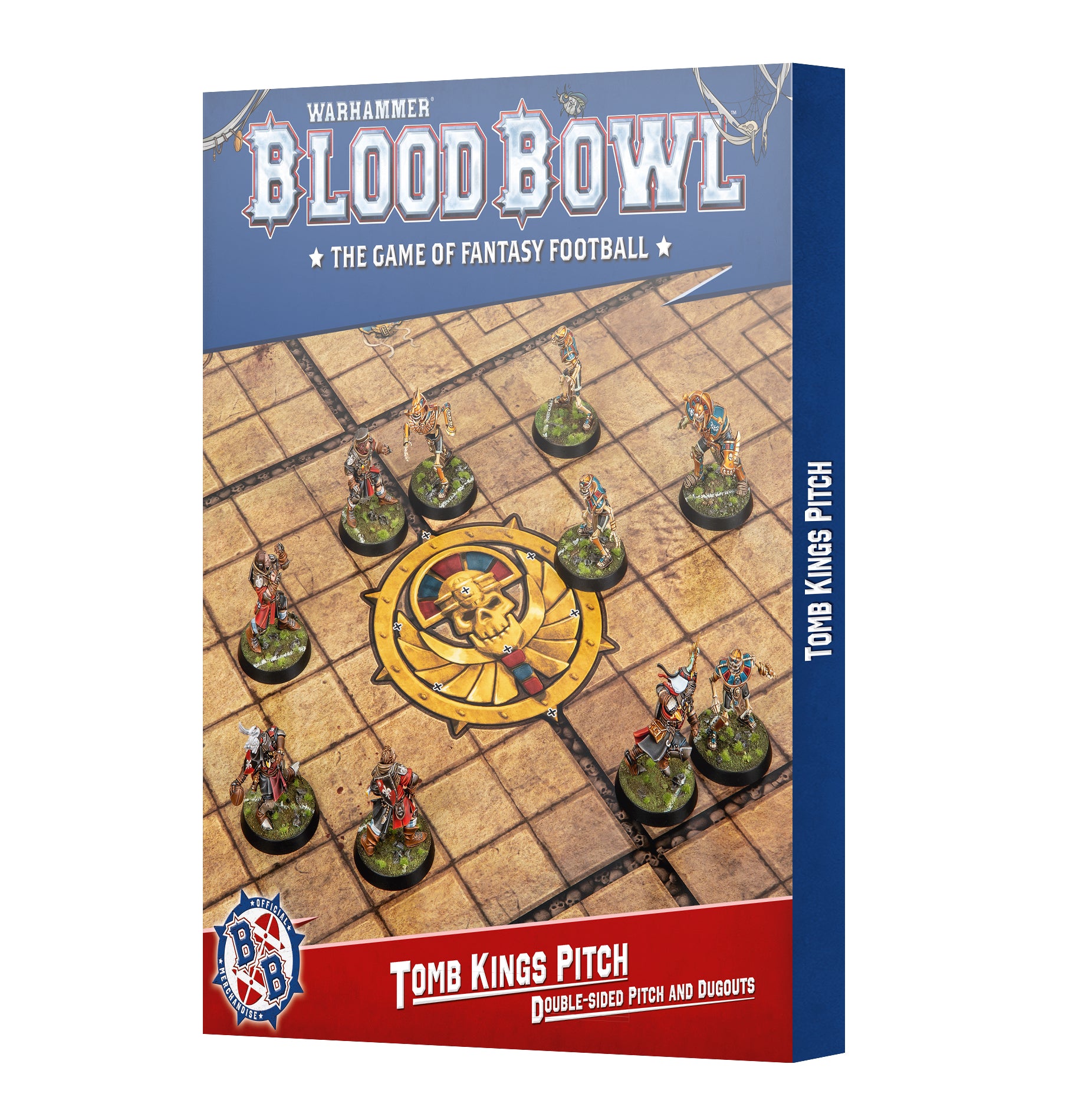 Blood Bowl : Tomb Kings Pitch: Double-sided Pitch and Dugouts Set | Boutique FDB