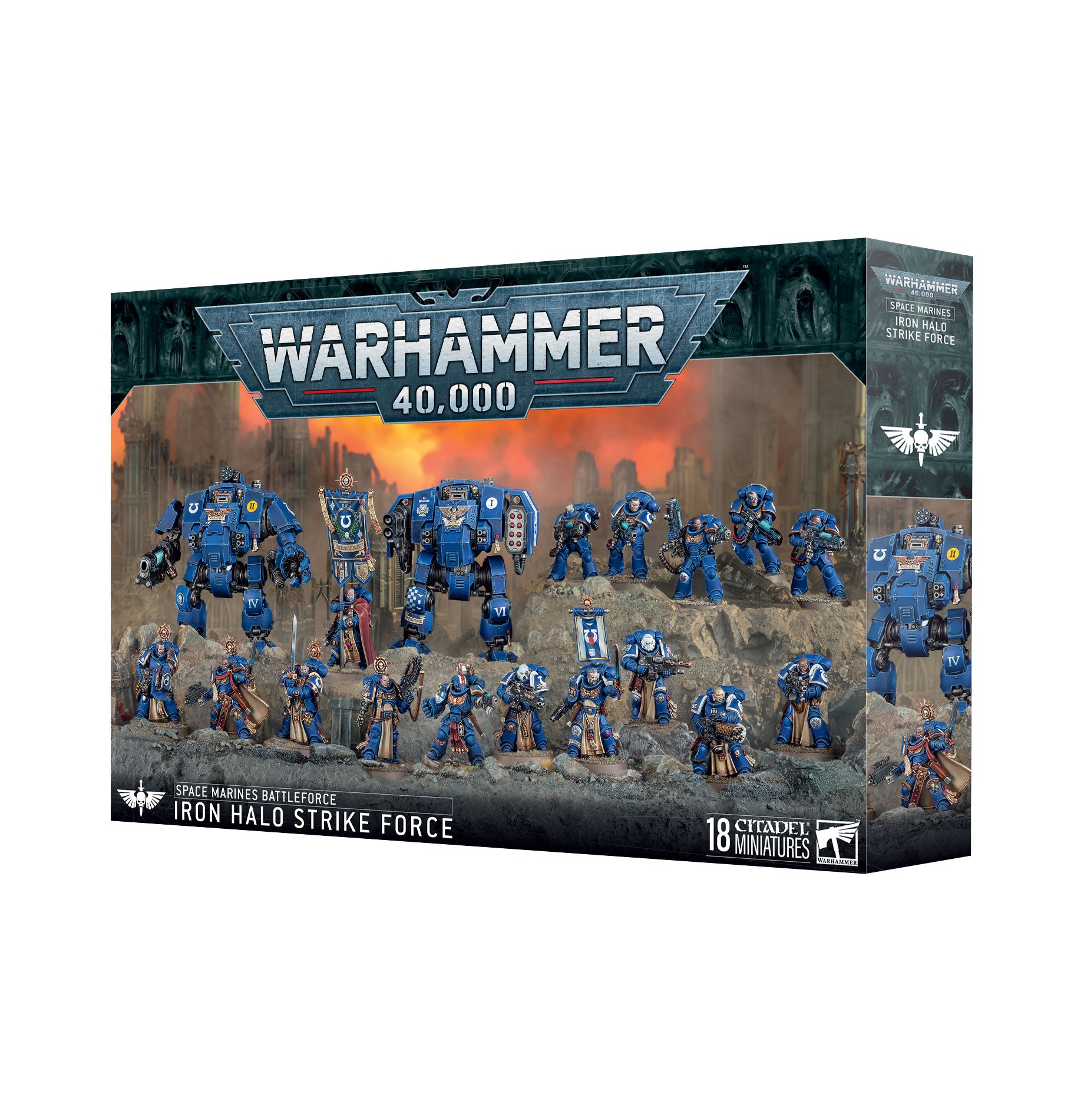 WARHAMMER 40K: SPACE MARINES - Battleforce - Iron Halo Strike Force | Boutique FDB