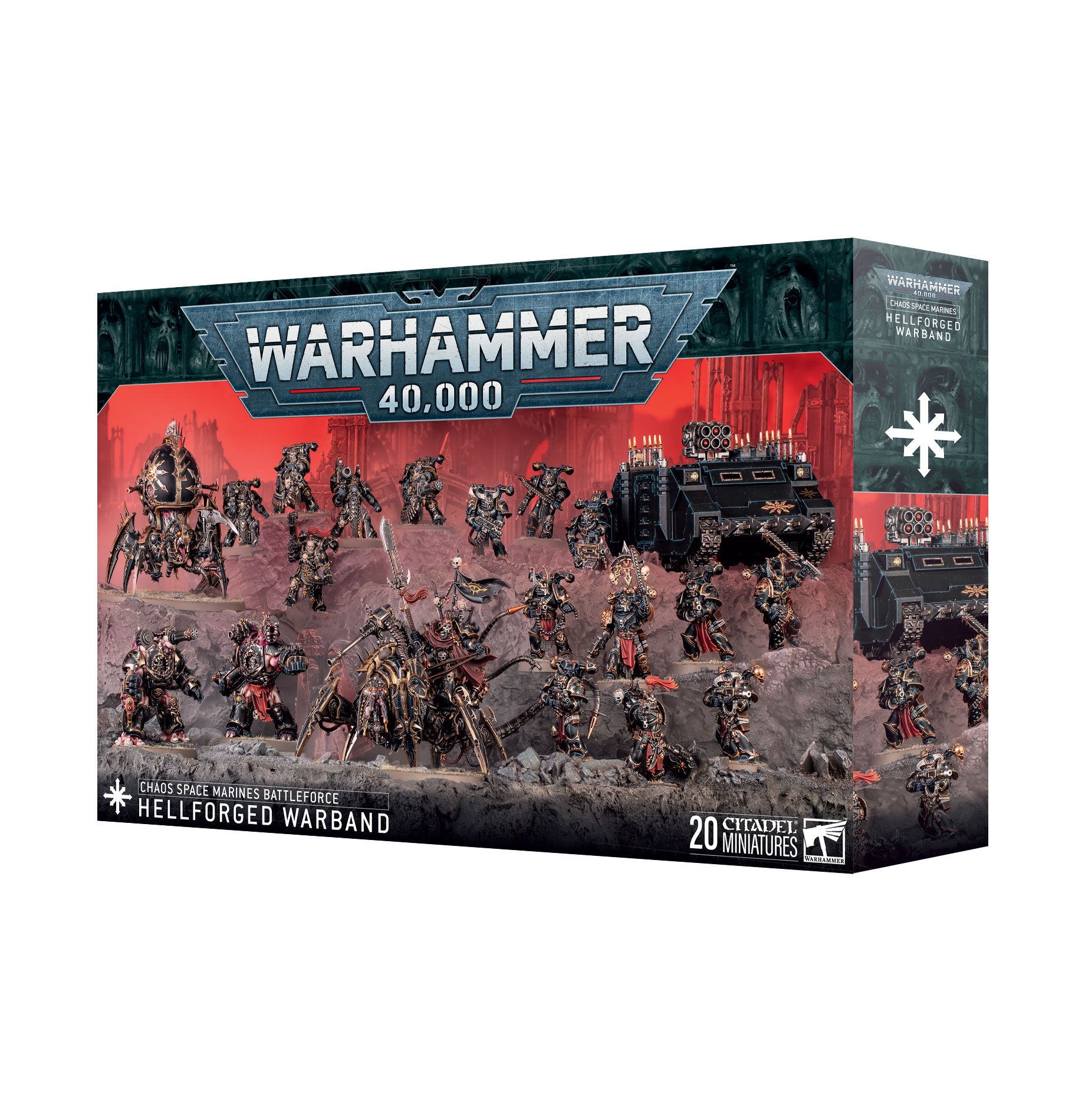 WARHAMMER 40K: CHAOS SPACE MARINES - Battleforce - Hellforged Warband | Boutique FDB