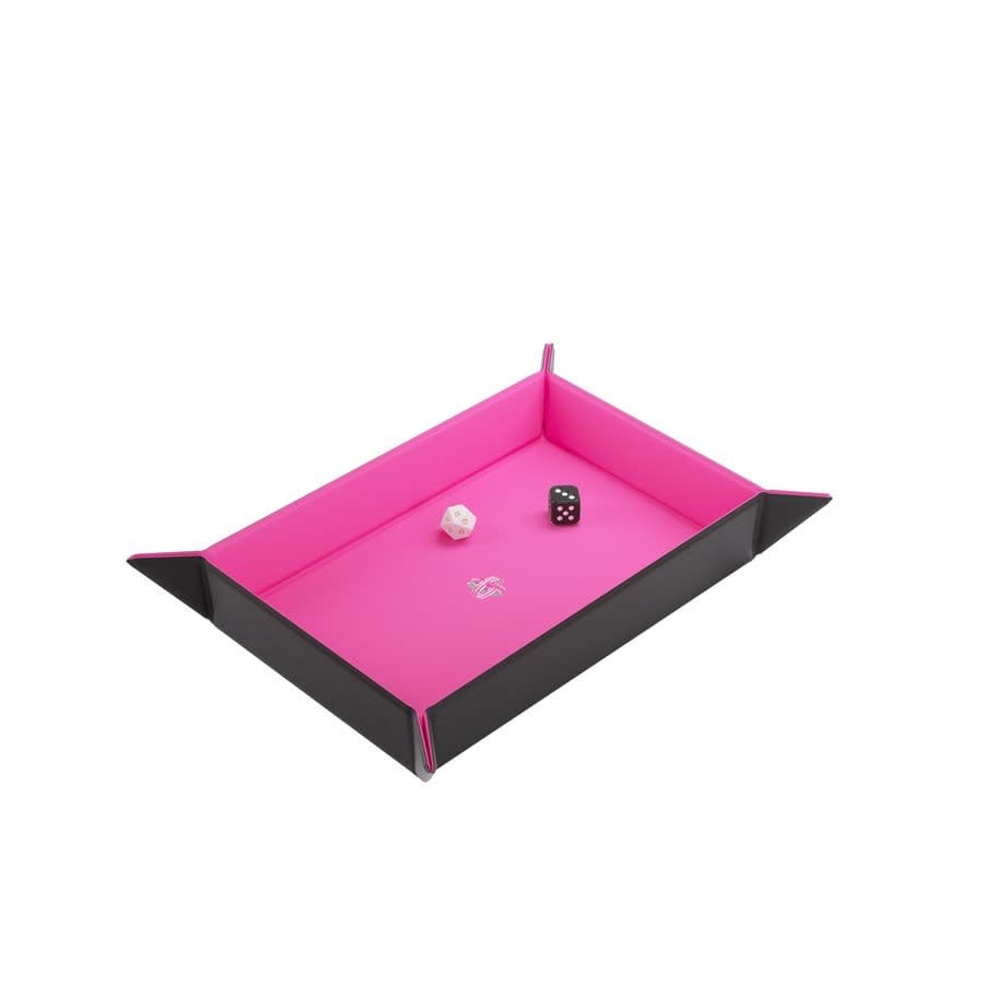 Gamegenic: Magnetic Dice Tray - Rectangular - Black/Pink | Boutique FDB