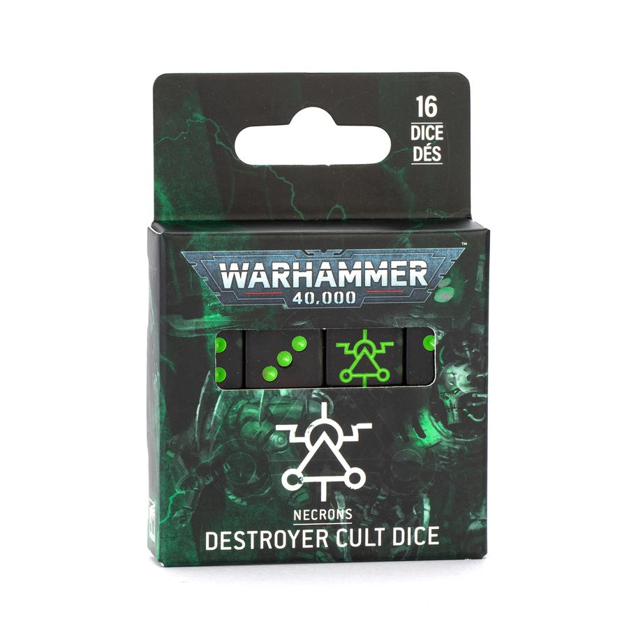 Warhammer40k - Necrons : Destroyer Cult Dice | Boutique FDB