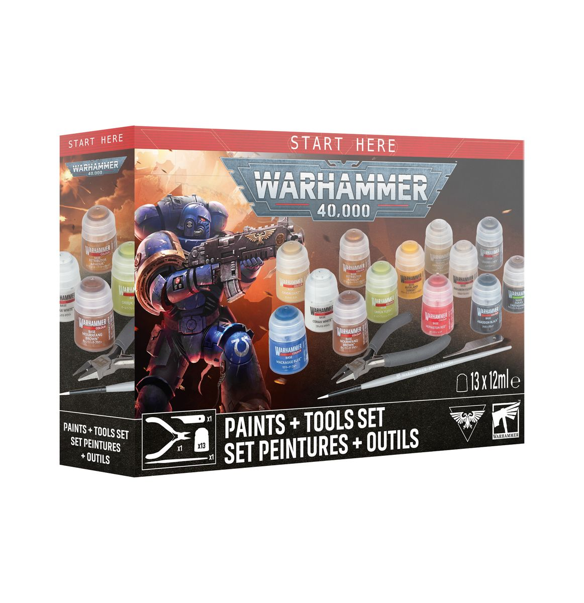 Warhammer 40,000: Paint + Tools set | Boutique FDB