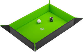 Gamegenic: Magnetic Dice Tray - Rectangular - Black/Green | Boutique FDB