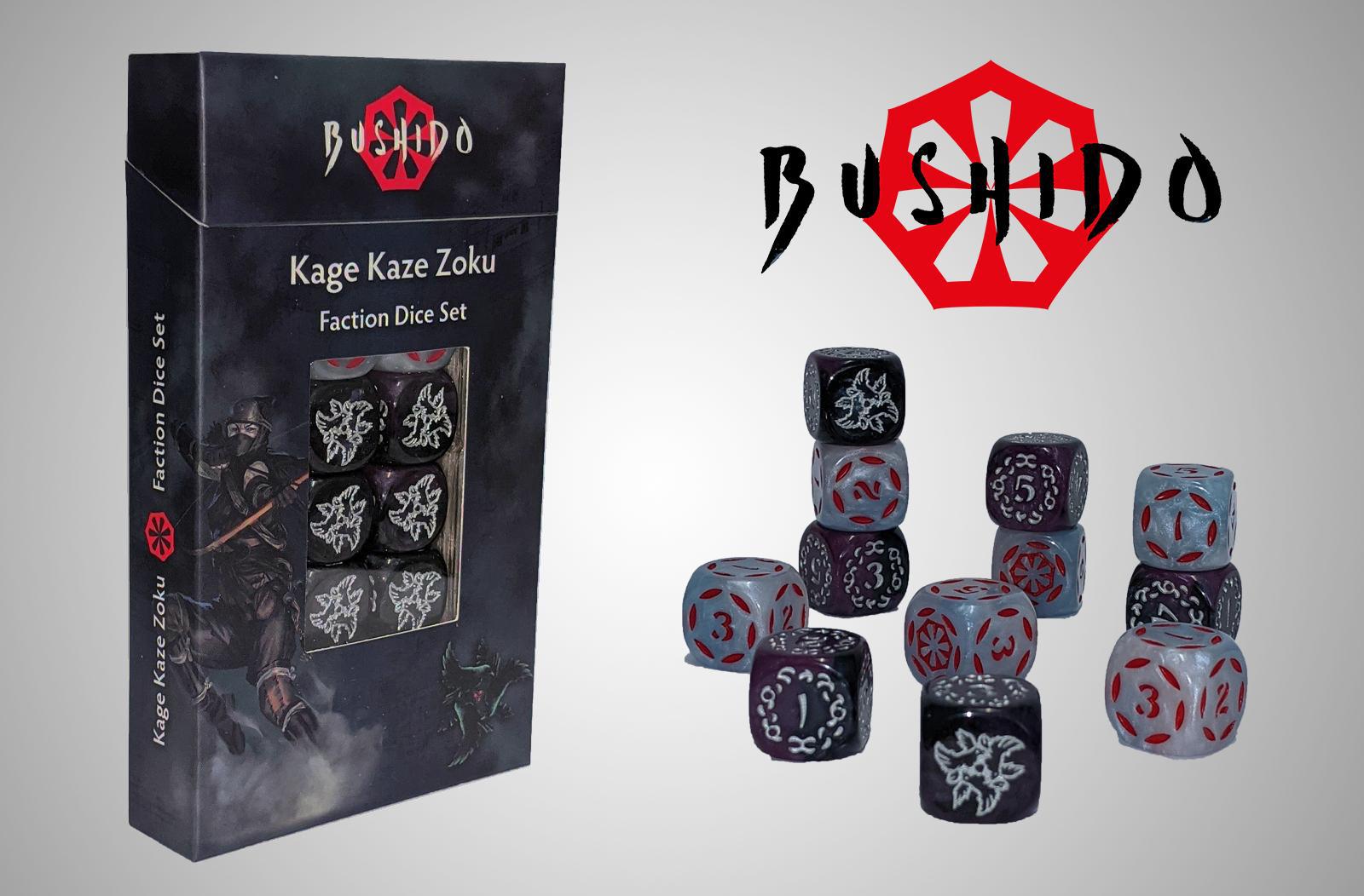 BUSHIDO RISEN SUN: KAGE KAZE ZOKU - FACTION DICE SET | Boutique FDB