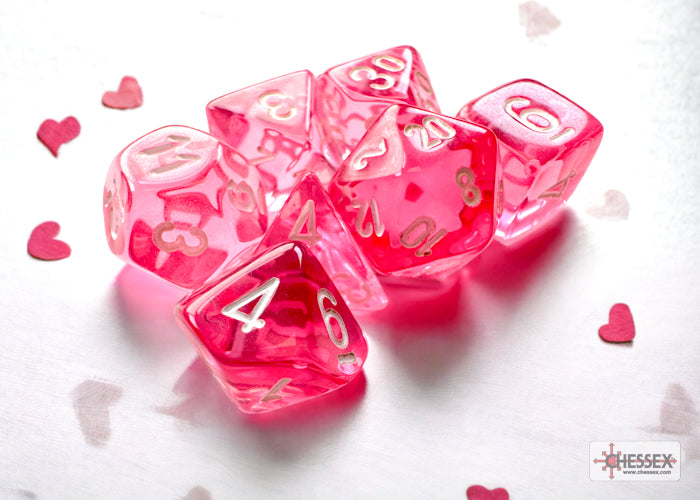 MINI TRANSLUCENT 7-DIE SET PINK/WHITE | Boutique FDB