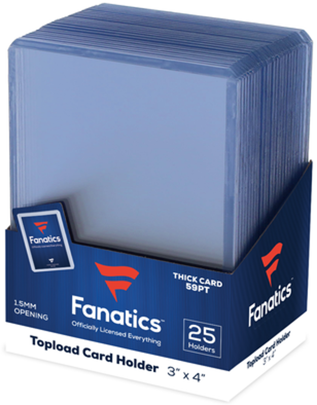Fanatics Topload Card Holder 3×4 59PT (Pack of 25) | Boutique FDB