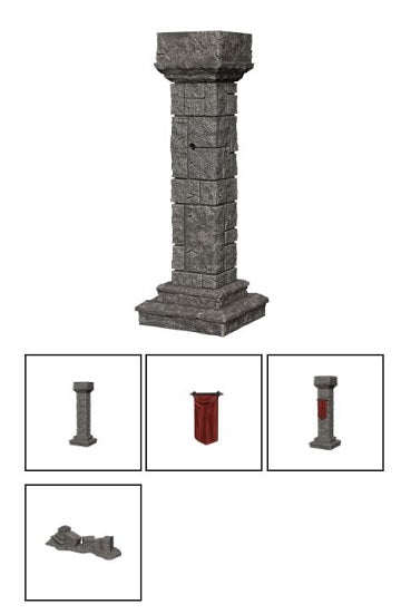 Pathfinder : Unpainted Miniatures - Wave 11 - Pillars/Banners | Boutique FDB