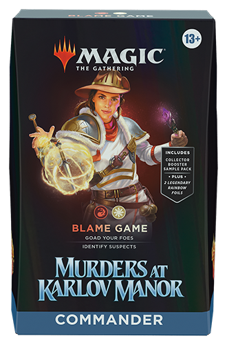 MTG : MURDERS AT KARLOV MANOR - COMMANDER DECK BLAME GAME | Boutique FDB