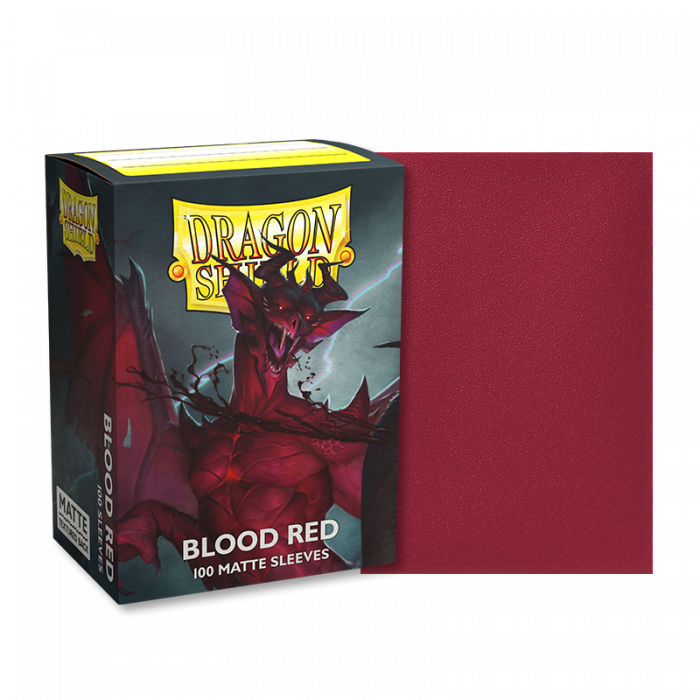 Dragon Shield Matte Sleeves - Blood Red (100) | Boutique FDB