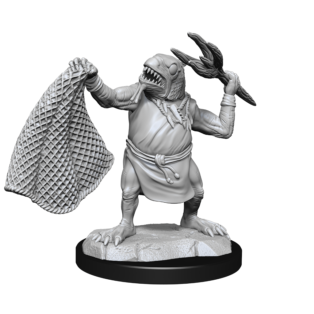 Dungeons & Dragons : Unpainted Miniatures - Wave 14 - Kuo-Toa & Kuo-Toa Whip | Boutique FDB