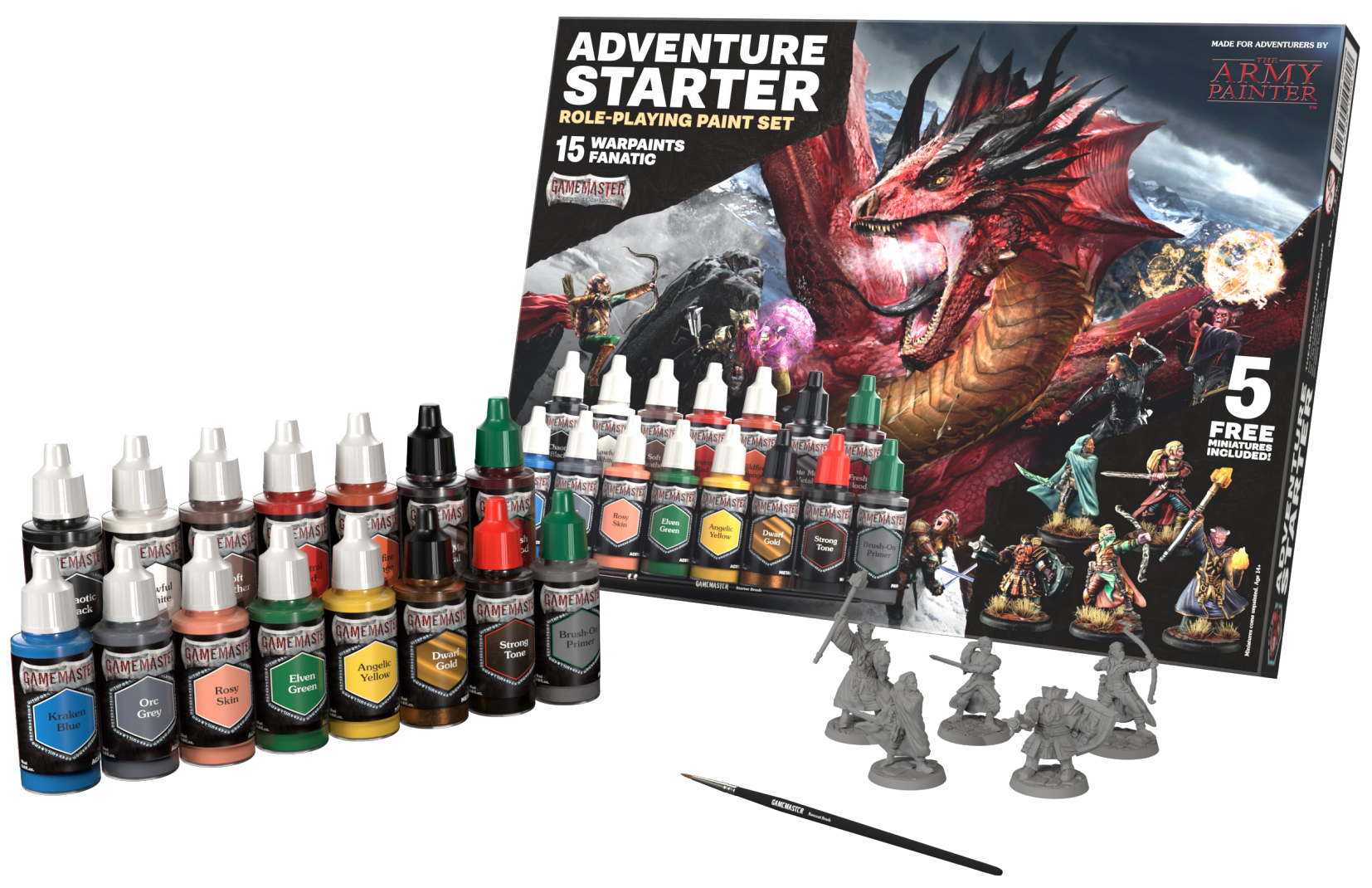 Army Painter : ADVENTURE STARTER ROLE-PLAYING PAINT SET | Boutique FDB
