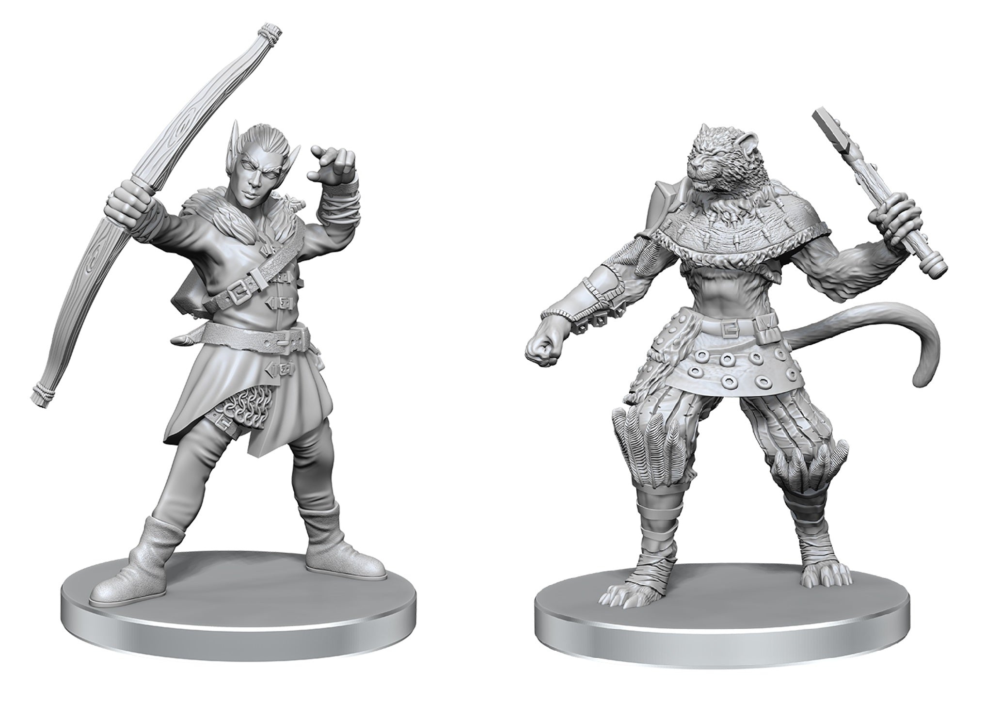PF UNPAINTED MINIS WV26 ELF HUNTER & CATFOLK BANDIT | Boutique FDB