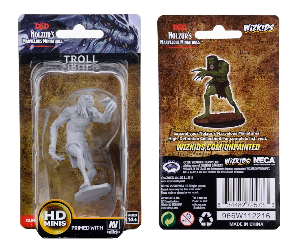 Dungeons & Dragons : Unpainted Miniatures - Wave 1 - Troll | Boutique FDB