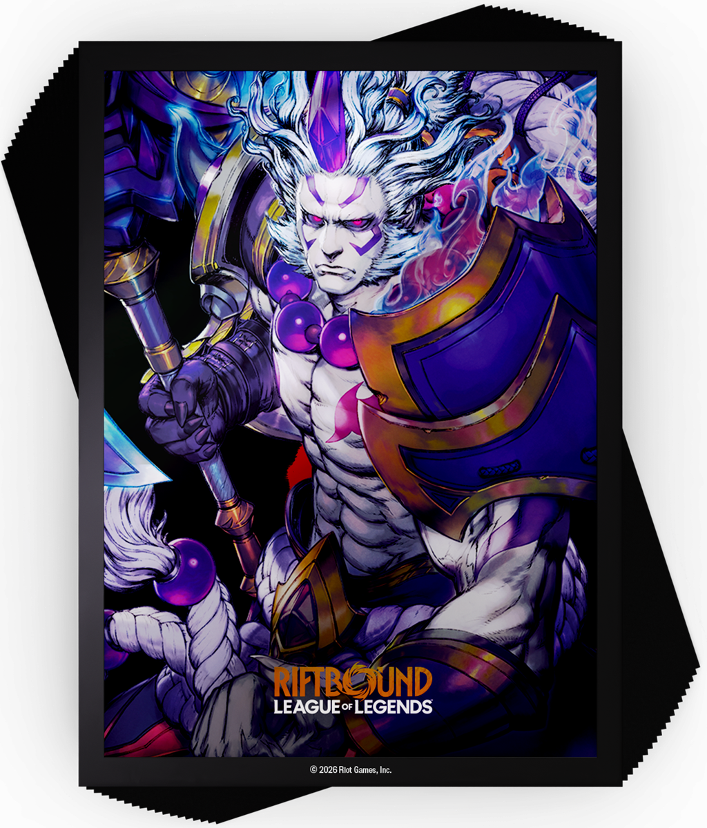 RIFTBOUND LEAGUE OF LEGENDS TCG SPIRITFORGED ART SLEEVES - SPIRIT BLOSSOM DARIUS 100CT | Boutique FDB