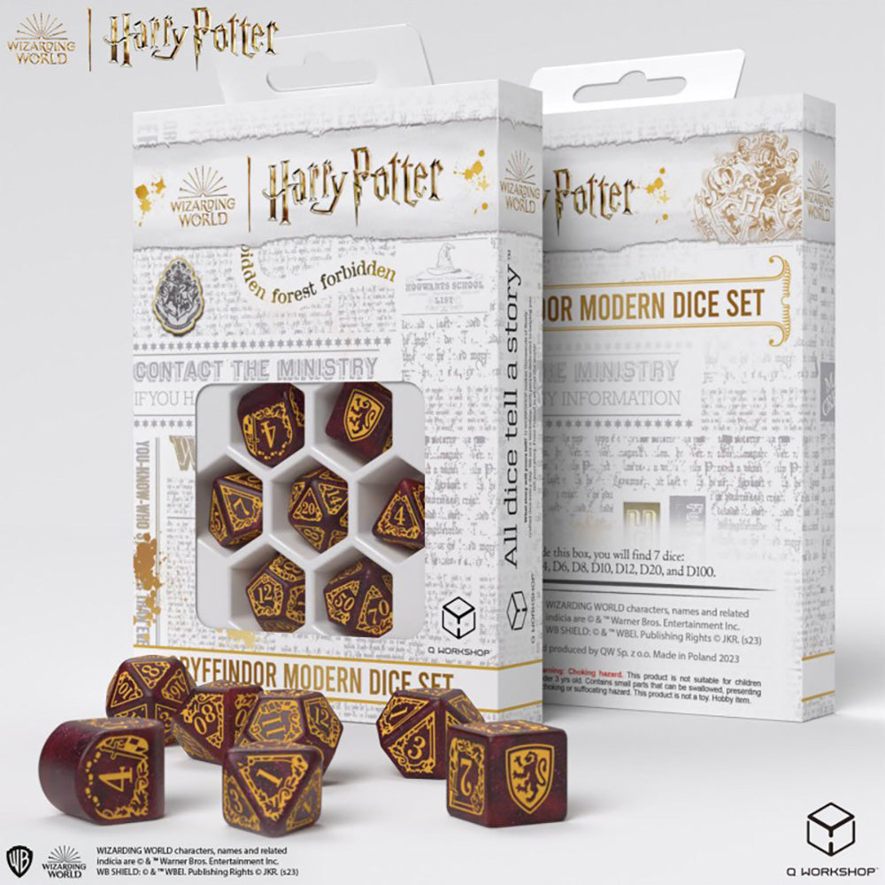 Harry Potter : Dice - Gryffindor - Red | Boutique FDB