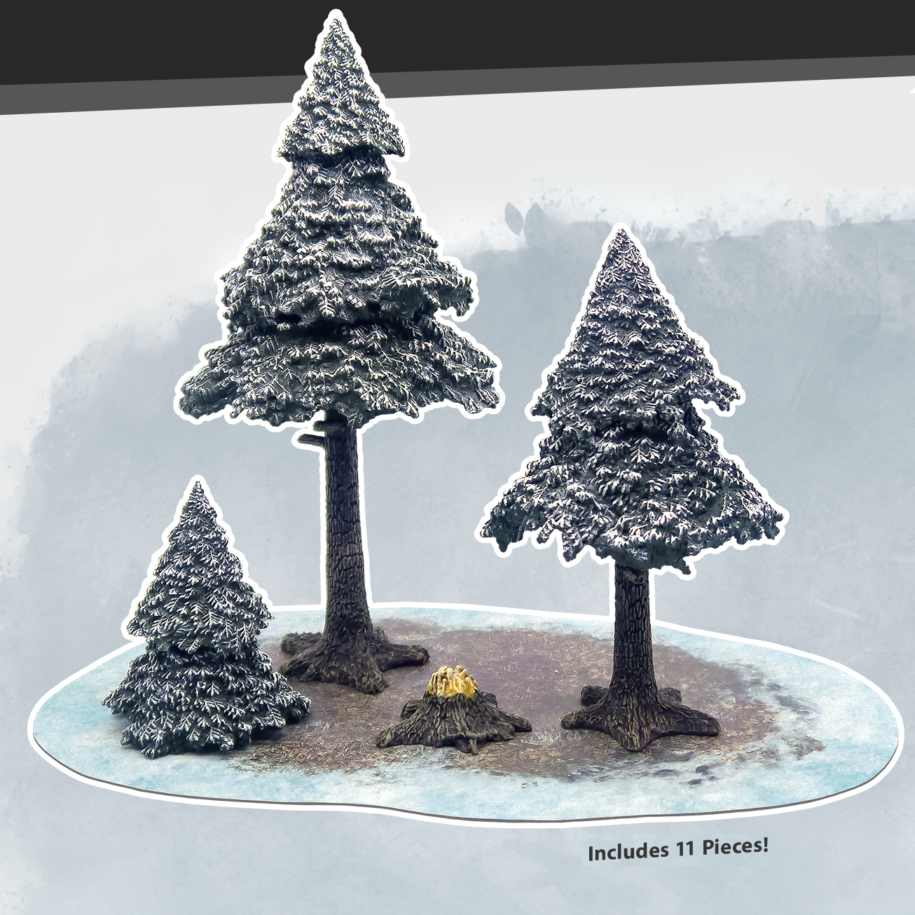 Monster Scenery : Snowy Pine Forest | Boutique FDB
