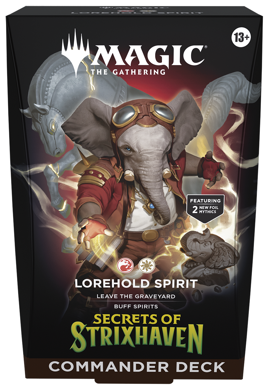 MTG SECRETS OF STRIXHAVEN COMMANDER DECK - LOREHOLD SPIRIT | Boutique FDB