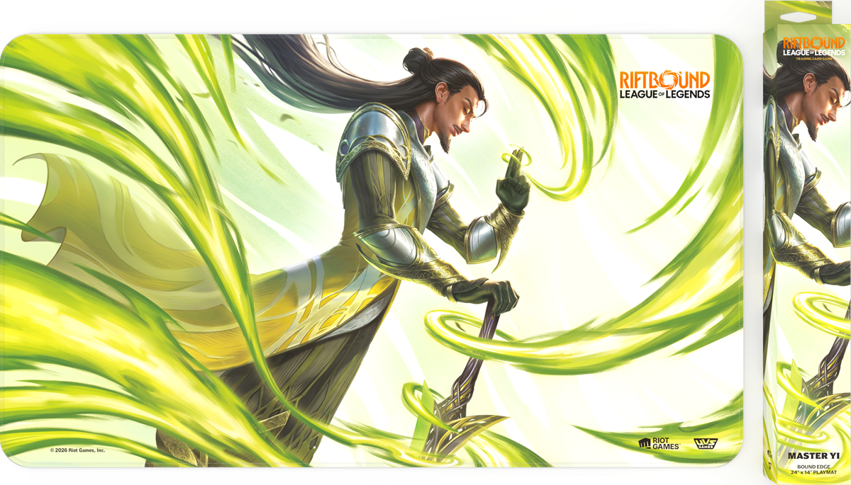 RIFTBOUND LEAGUE OF LEGENDS TCG UNLEASHED PLAYMAT MASTER YI | Boutique FDB