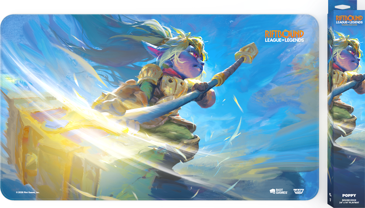 RIFTBOUND LEAGUE OF LEGENDS TCG UNLEASHED PLAYMAT POPPY | Boutique FDB