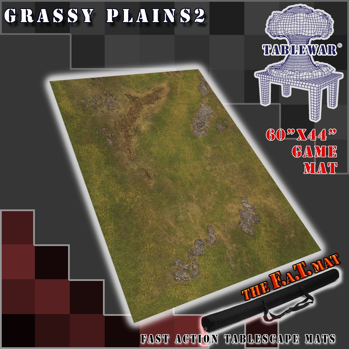 F.A.T. MATS : Grassy Plains 2 - 60''x44'' | Boutique FDB