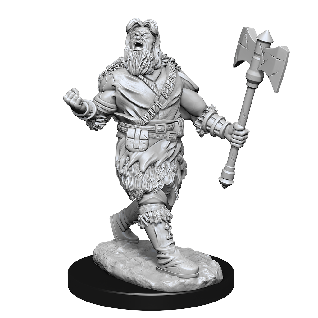 Dungeons & Dragons : Unpainted Miniatures - Wave 14 - Human Barbarian Male | Boutique FDB