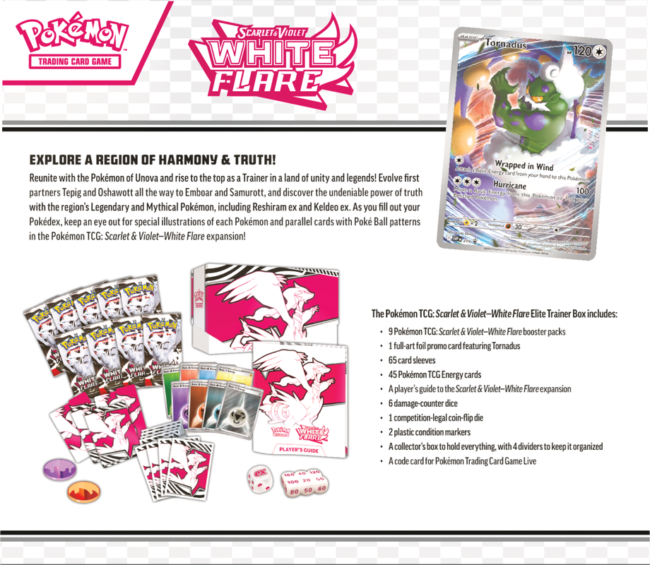 POKEMON SV10.5 WHITE FLARE ELITE TRAINER | Boutique FDB
