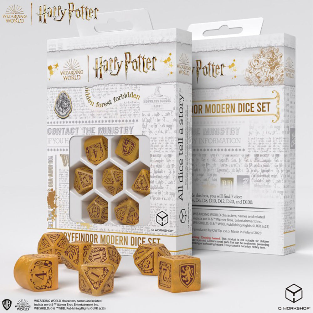 Harry Potter : Dice - Gryffindor - Gold | Boutique FDB