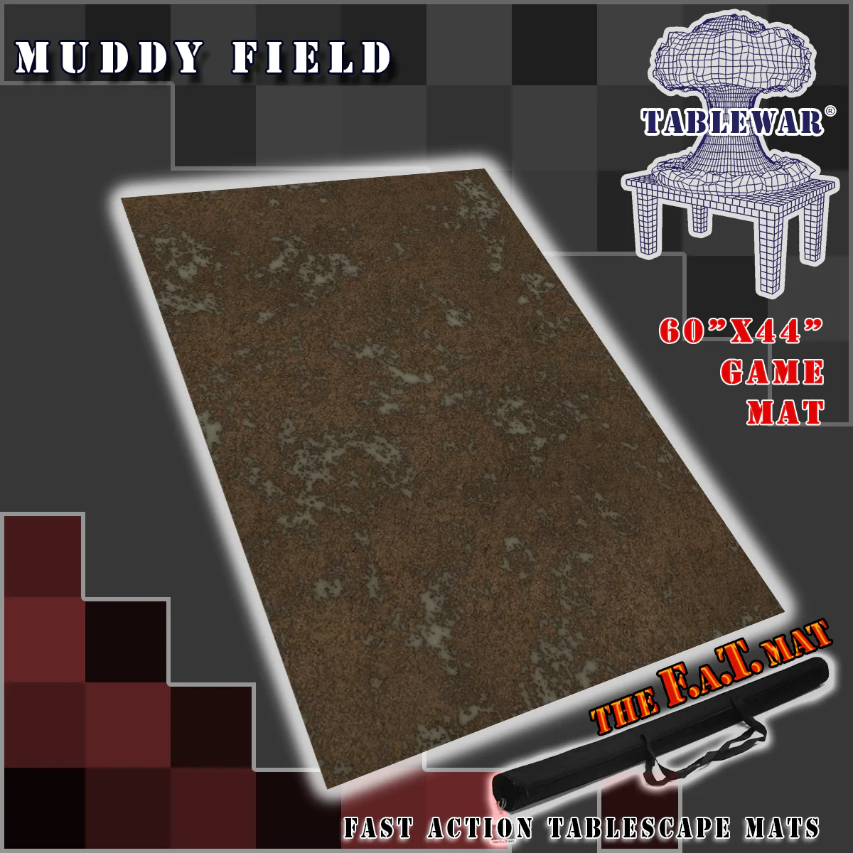 F.A.T. MATS : Muddy Field - 60''x44'' | Boutique FDB