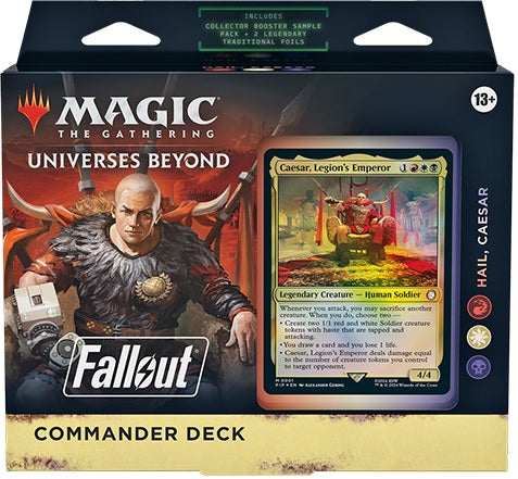 MTG : UNIVERSE BEYOND FALLOUT - COMMANDER DECK HAIL, CAESAR | Boutique FDB