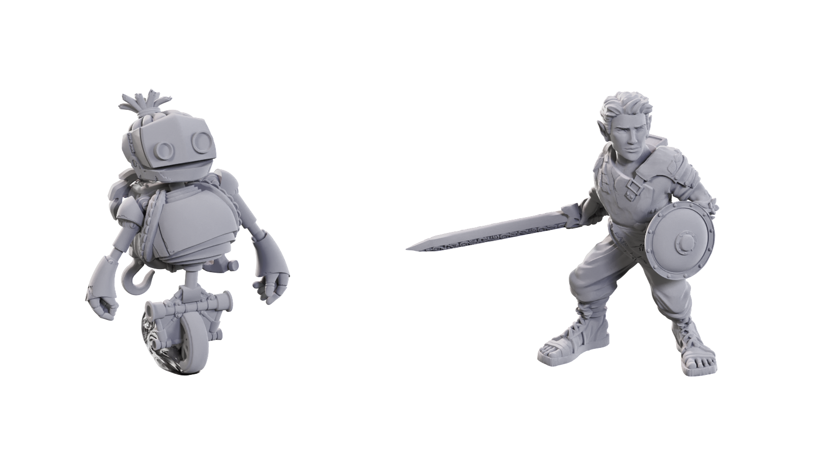 Critical Role™ Unpainted Miniatures: Orym, of the Air Ashari & Fresh Cut Grass | Boutique FDB