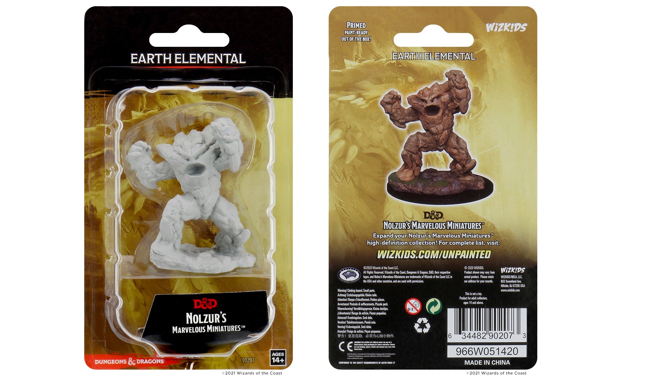 Dungeons & Dragons : Unpainted Miniatures - Wave 12.5 - Earth Elemental | Boutique FDB