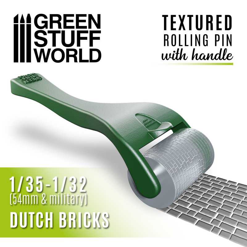 Green Stuff World : Rolling Pin With Handle - Dutch Bricks | Boutique FDB