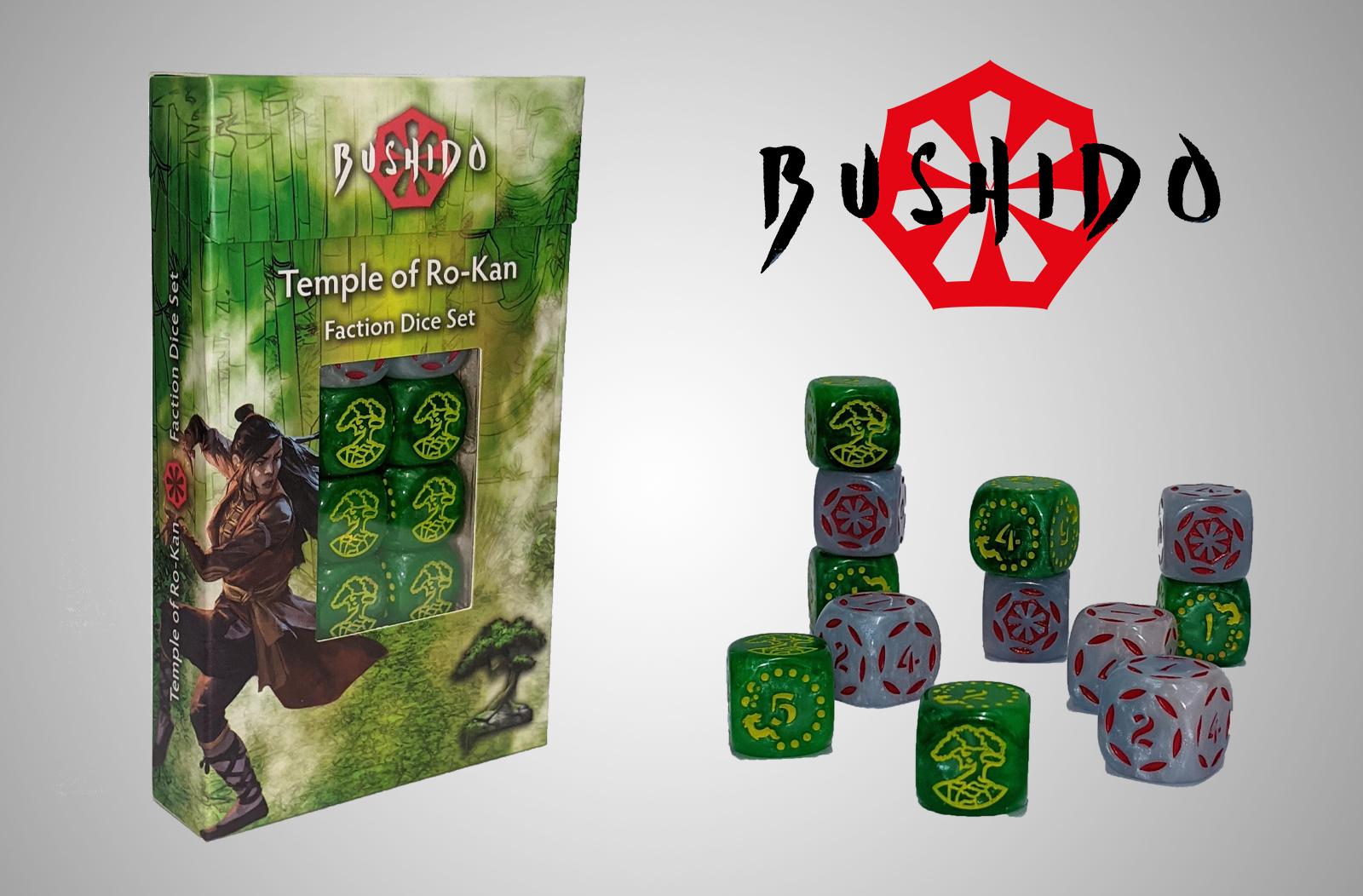 BUSHIDO RISEN SUN: TEMPLE OF RO-KAN - FACTION DICE SET | Boutique FDB