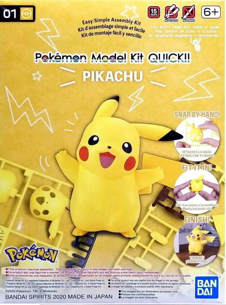 Bandai Spirits Pokemon Model Kit Quick! #01 Pikachu | Boutique FDB