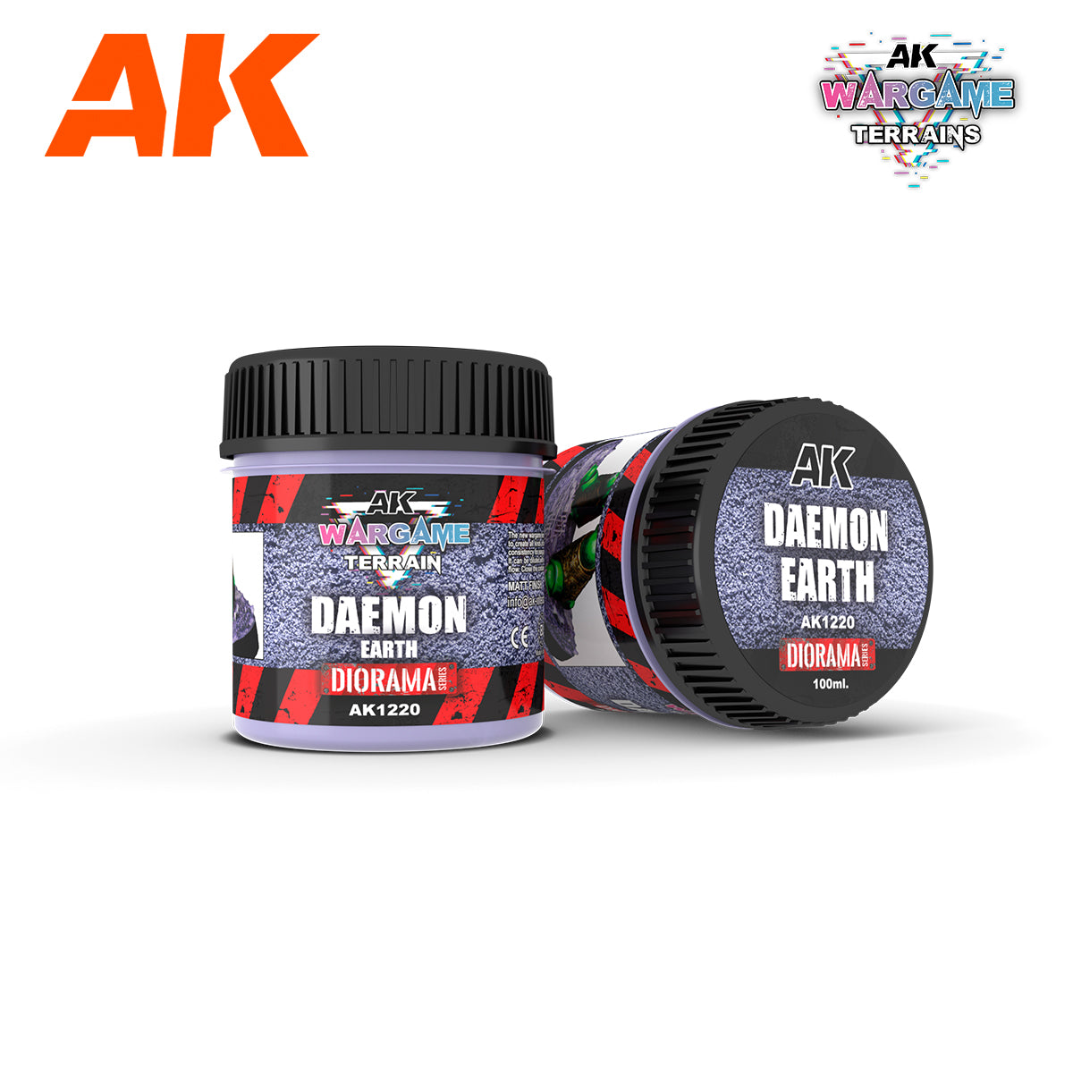 AK Interactive : Wargame Battle Ground Terrains - Daemon Earth 100ml (Acrylic) | Boutique FDB