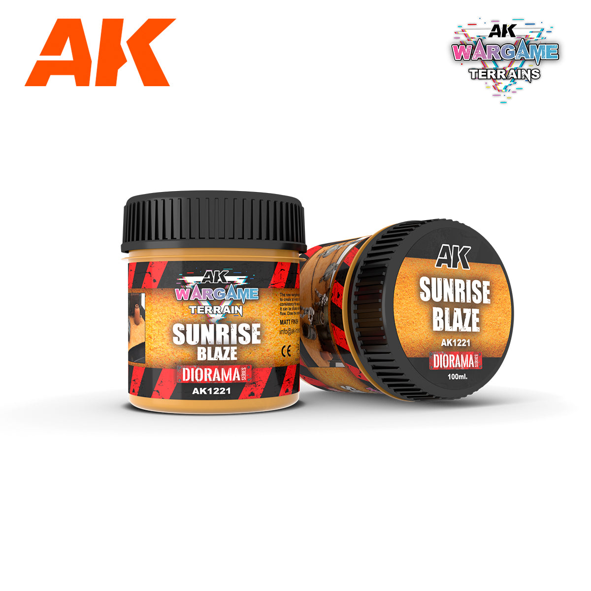 AK Interactive : Wargame Battle Ground Terrains - Sunrise Blaze 100ml (Acrylic) | Boutique FDB