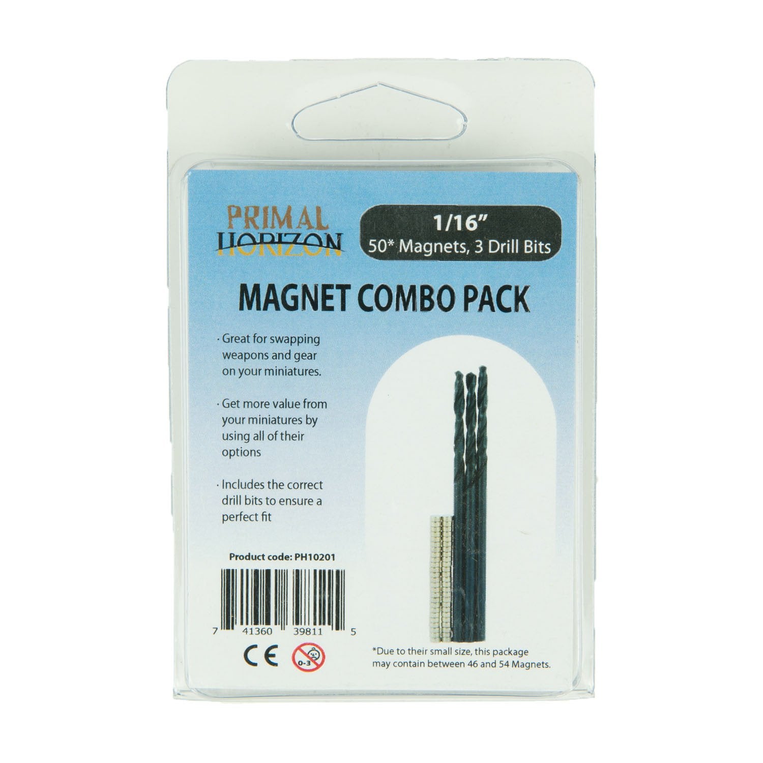 Magnet combo pack 1/16 (50) 3 drill bits | Boutique FDB