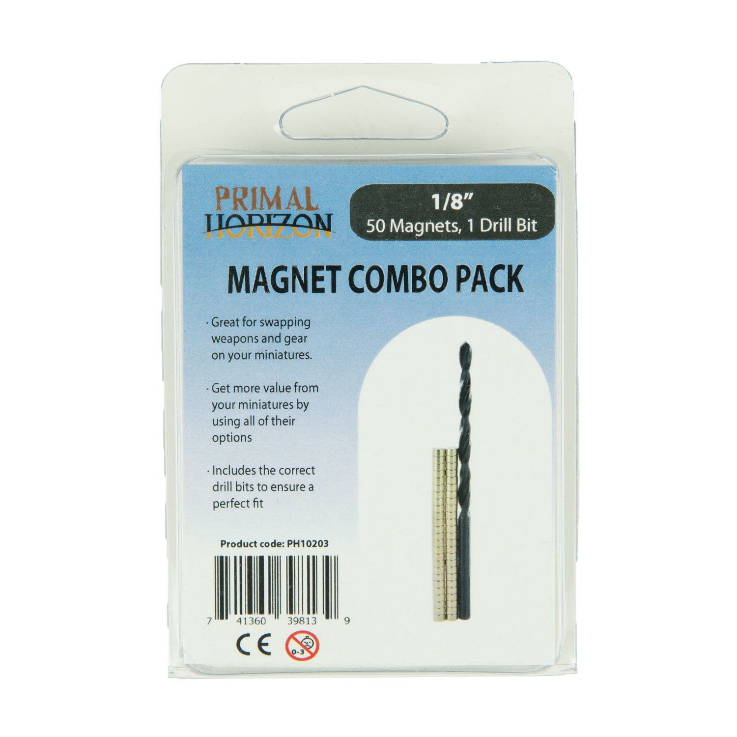 Magnet combo pack 1/8 (50) 1 drill bit | Boutique FDB