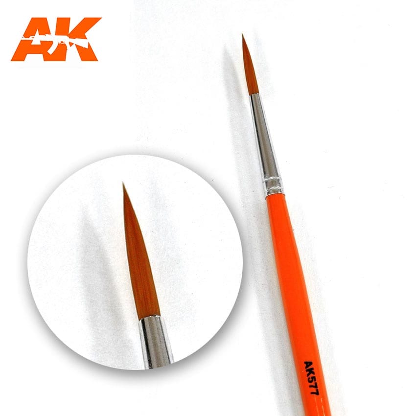 AK Interactive Weathering Brush Fine Long | Boutique FDB