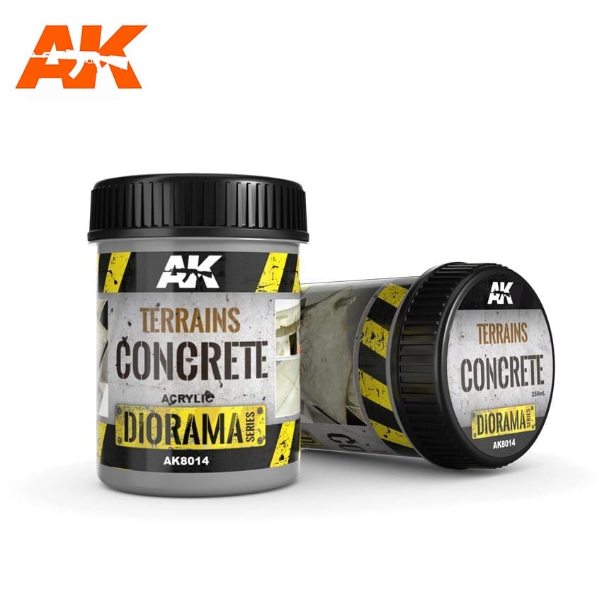 AK Interactive Terrains Concrete - 250ml (Acrylic) | Boutique FDB