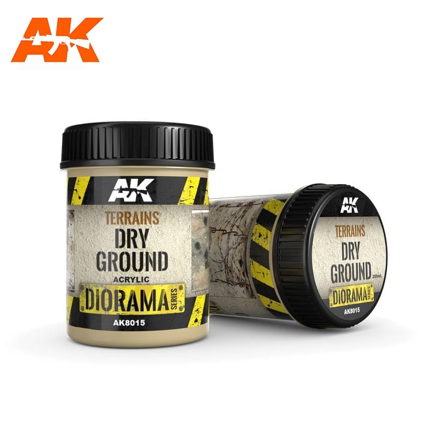AK Interactive Terrains Dry Ground - 250ml (Acrylic) | Boutique FDB