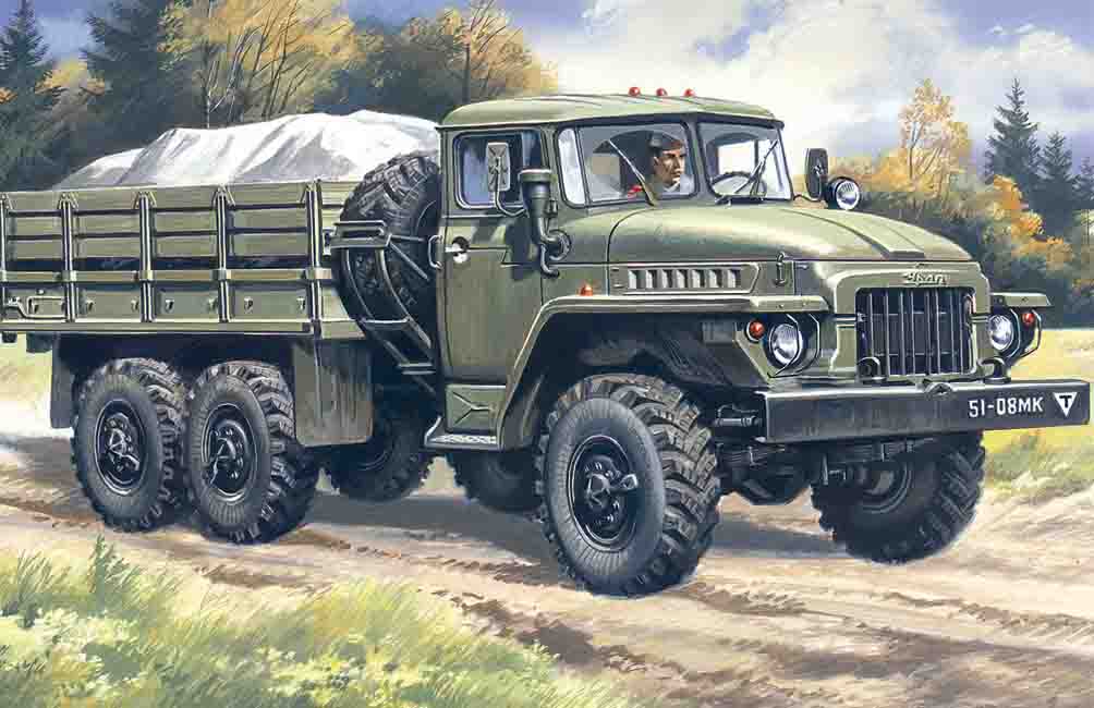 ICM : 1/72 - URAL-375D, Army Truck | Boutique FDB