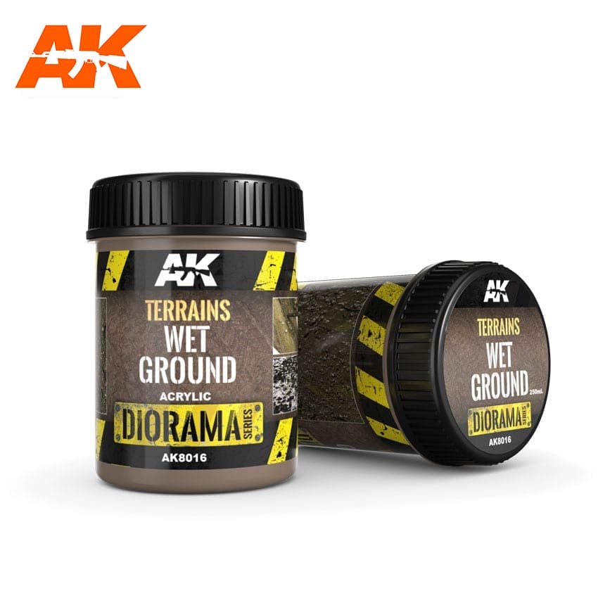 AK Interactive Terrains Wet Ground - 250ml (Acrylic) | Boutique FDB