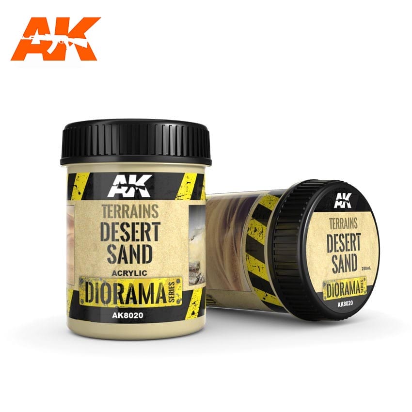 AK Interactive Terrains Desert Sand - 250ml (Acrylic) | Boutique FDB
